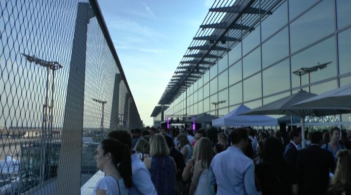 Fraport feiert After-Work-Party Airside